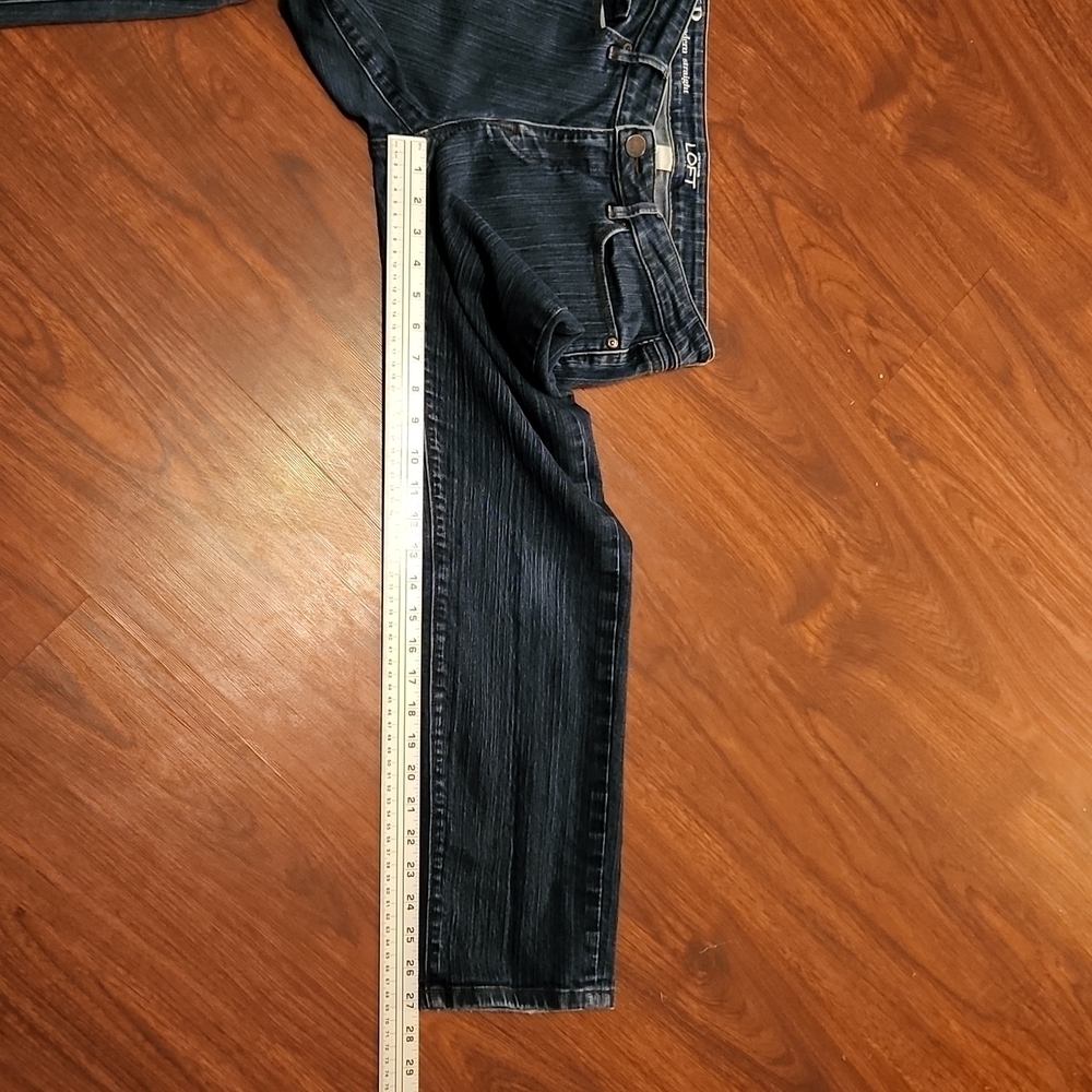 Ann Taylor Loft Womens Jeans Size 6 Petite Modern Straight Denim - Picture 7 of 15